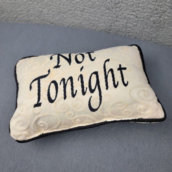 Tonight Not Tonight Decorative Throw Pillow Damask - Picture 2 of 6